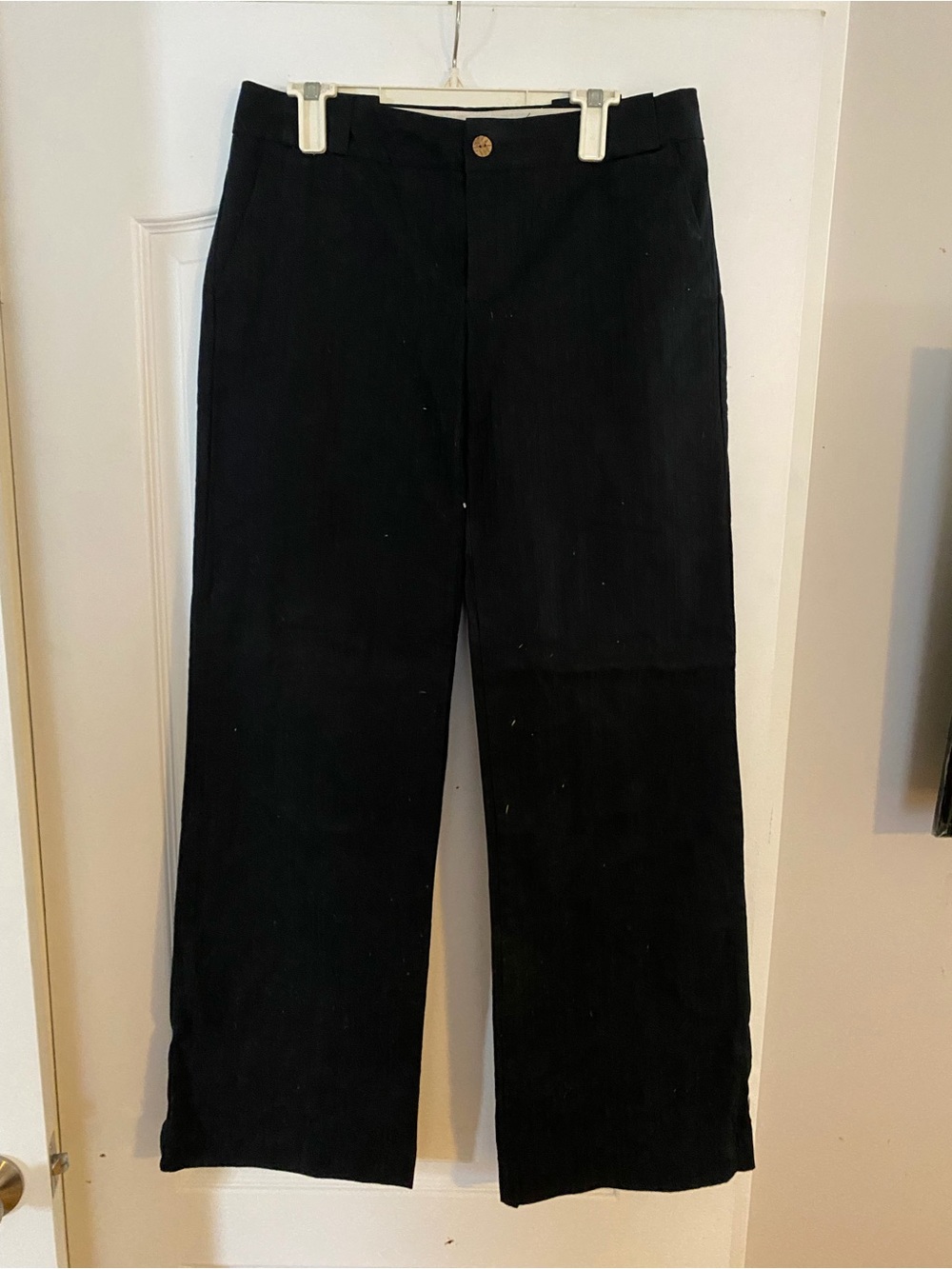 Classic Black Wide-Leg  Pants Long